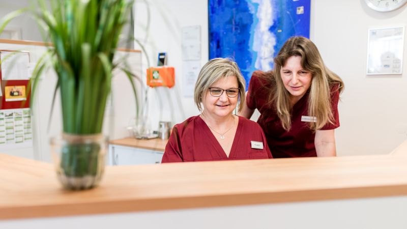 Empfang Augenarztpraxis Haltingen, Dr. Schwartzkopff & Partner